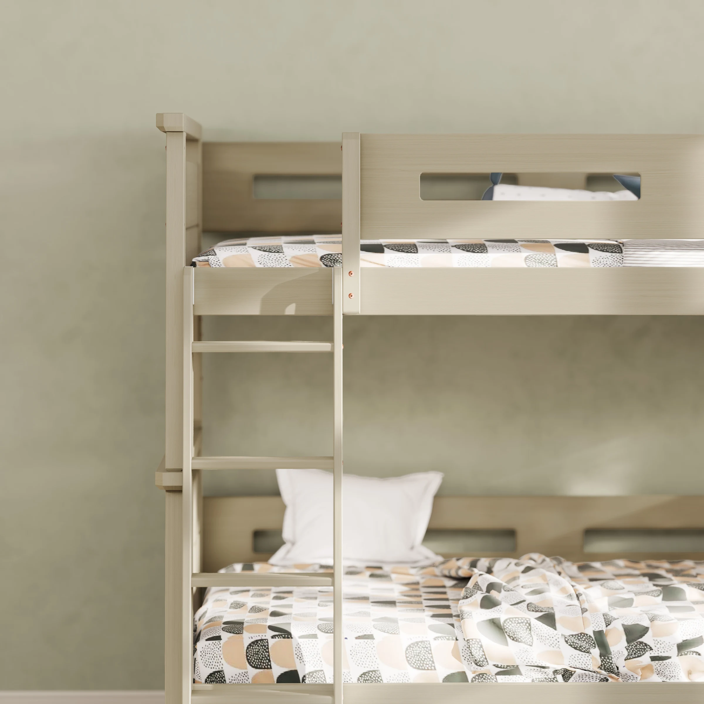 Boori Horizon Kids King Single Bunk Bed, Brushed Grey