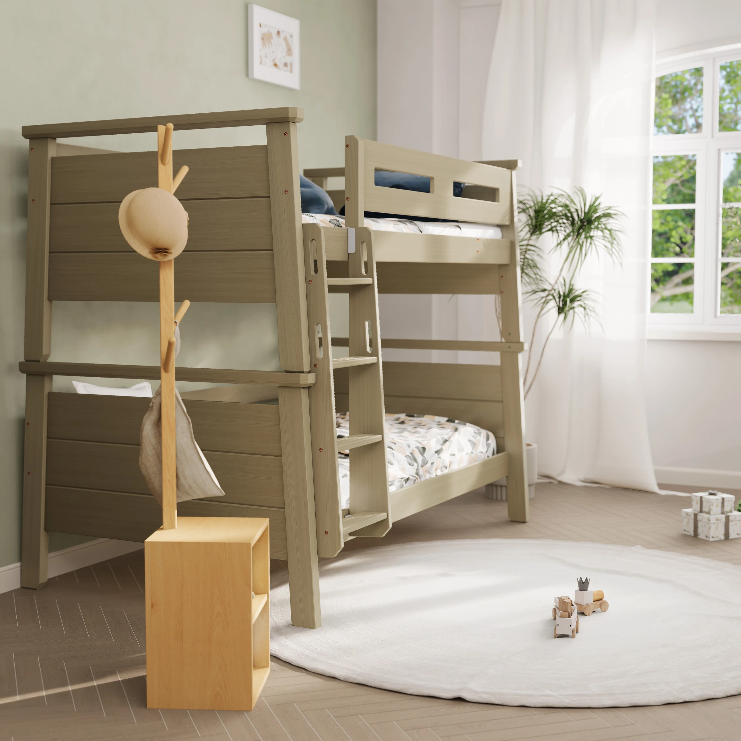 Boori Horizon Kids King Single Bunk Bed, Brushed Grey