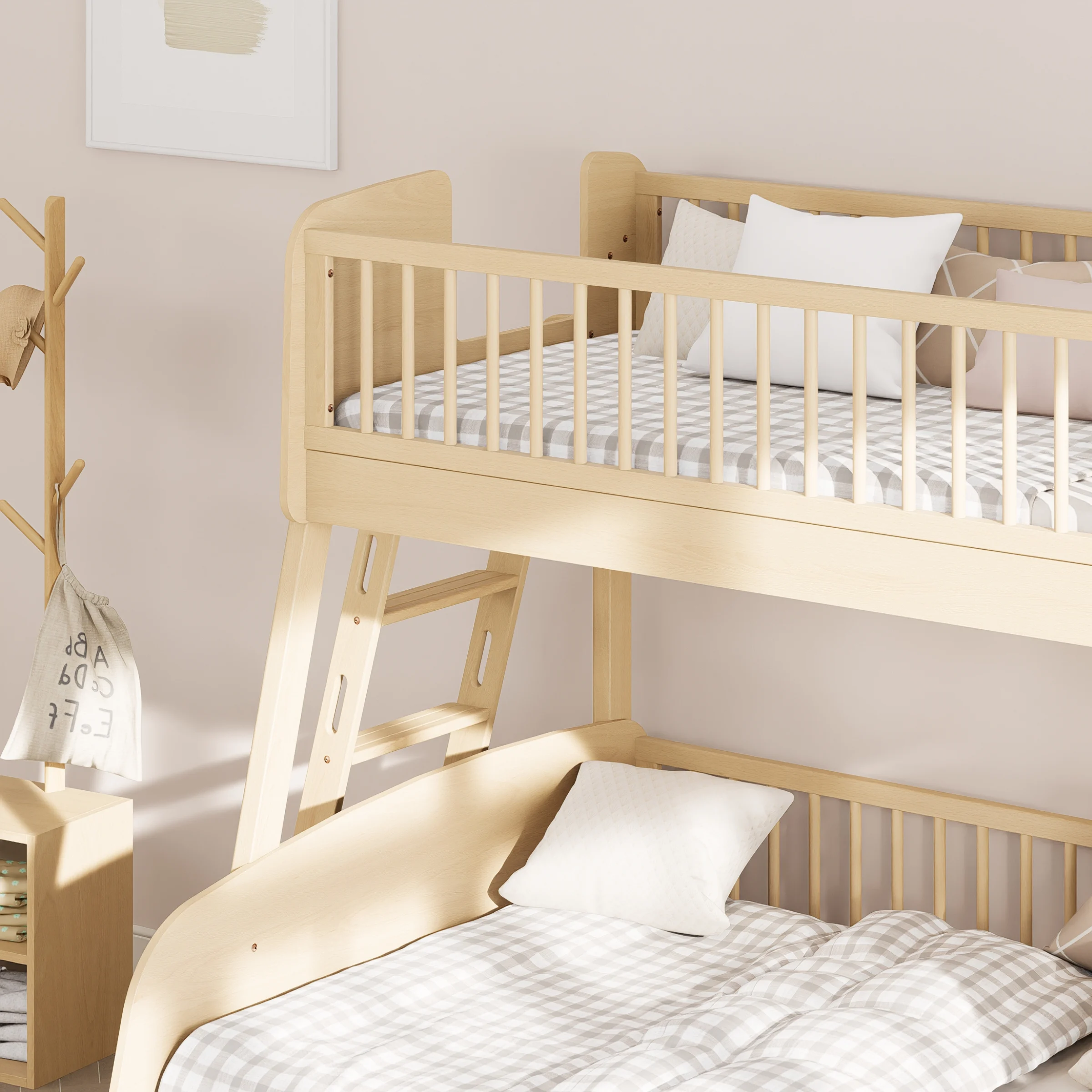 Boori Matilda Kids Maxi Bunk Bed + Ladder, Beech