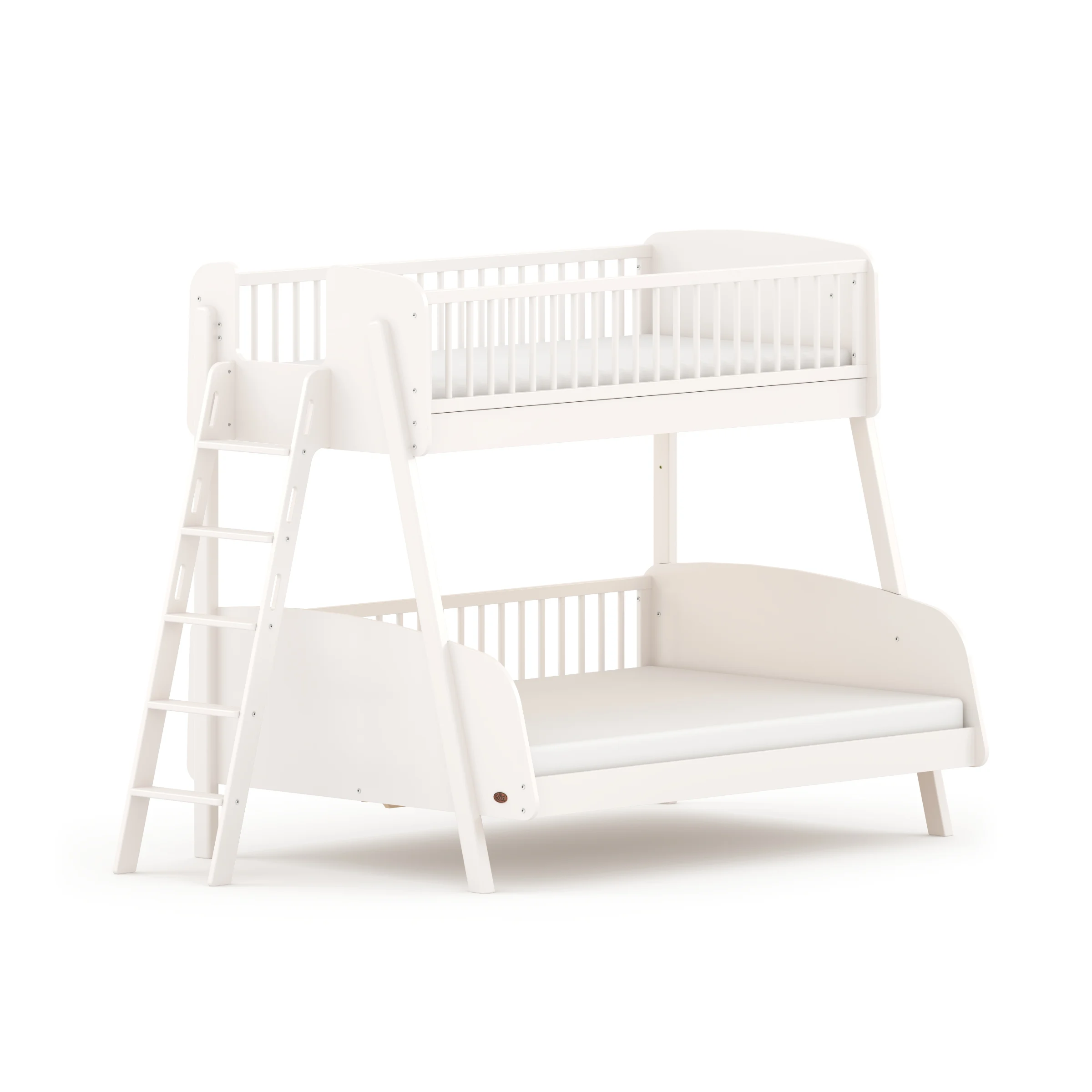 Boori Matilda Kids Maxi Bunk Bed + Ladder, Barley White