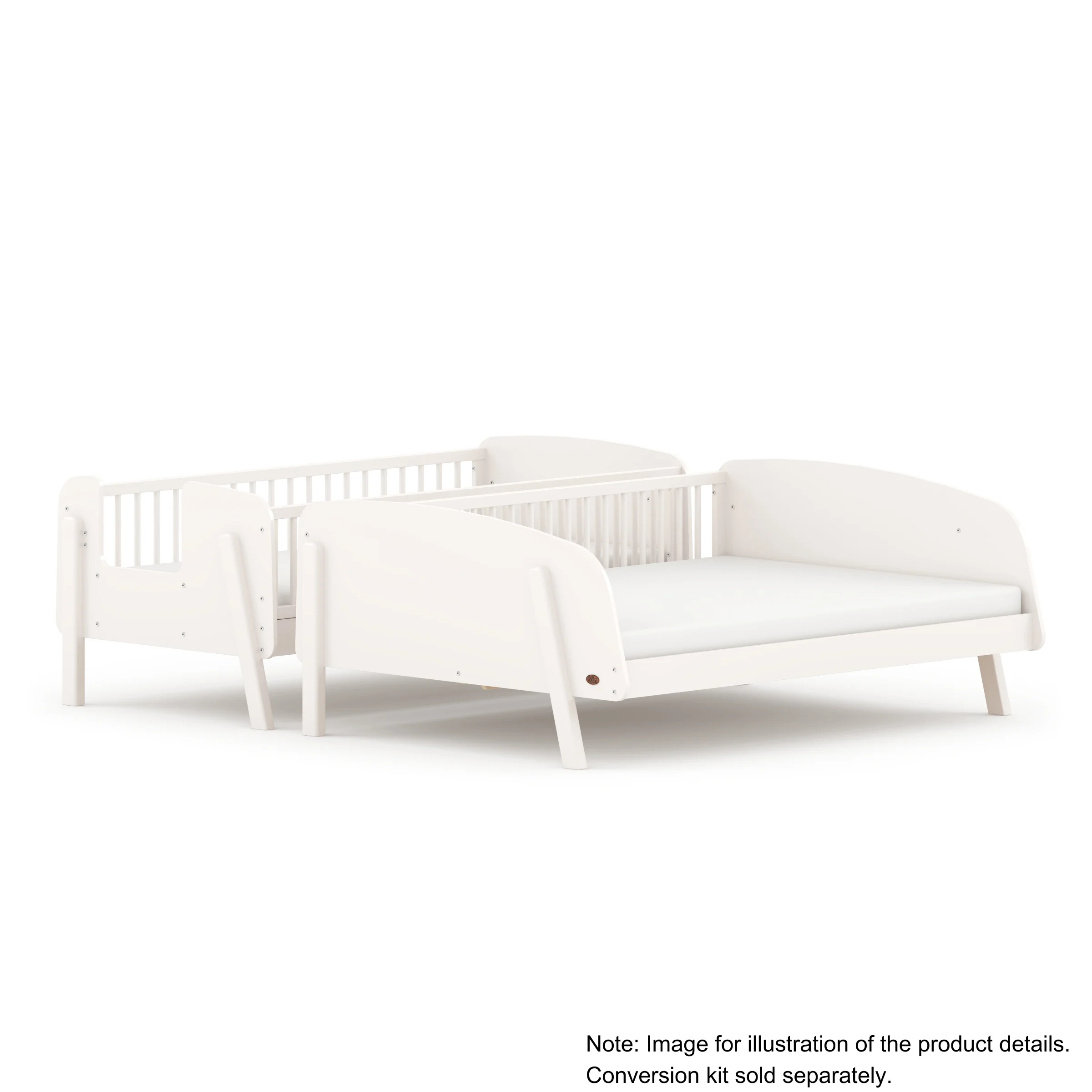 Boori Matilda Kids Maxi Bunk Bed + Ladder, Barley White
