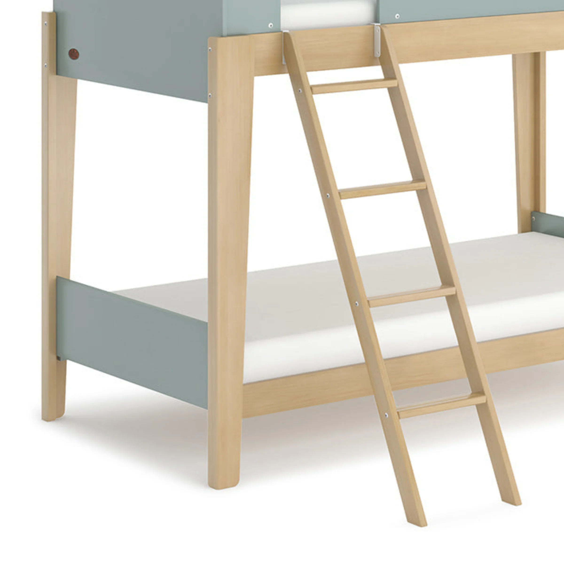 Boori Natty Kids Single Bunk Bed + Ladder, Blueberry and Almond