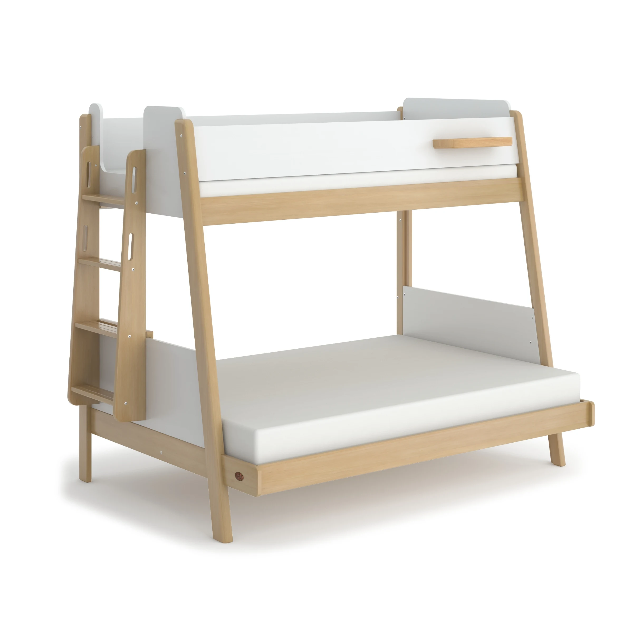 Boori Natty Kids Maxi Bunk Bed + Ladder, Barley and Almond