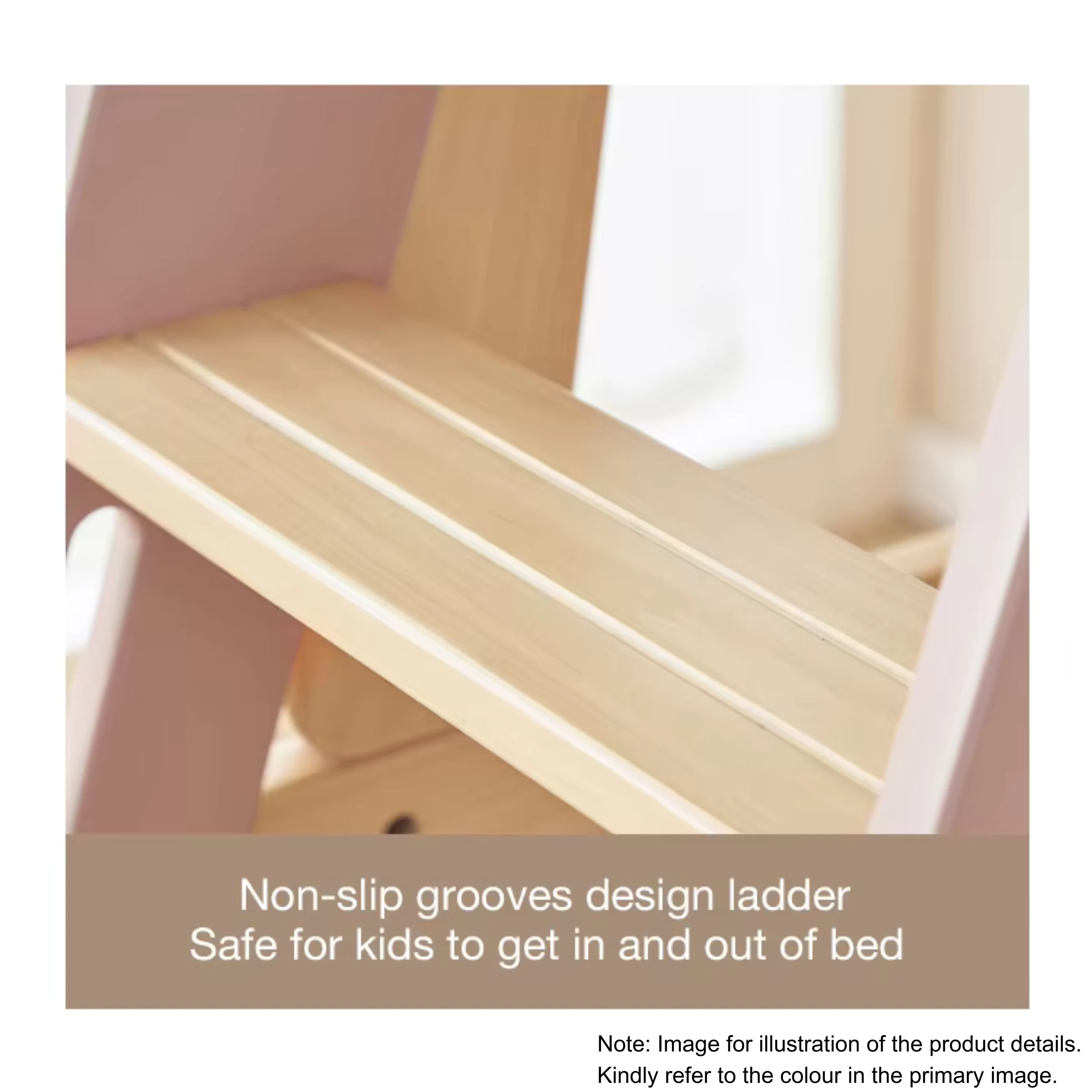 Boori Natty Kids Maxi Bunk Bed + Ladder, Barley and Almond