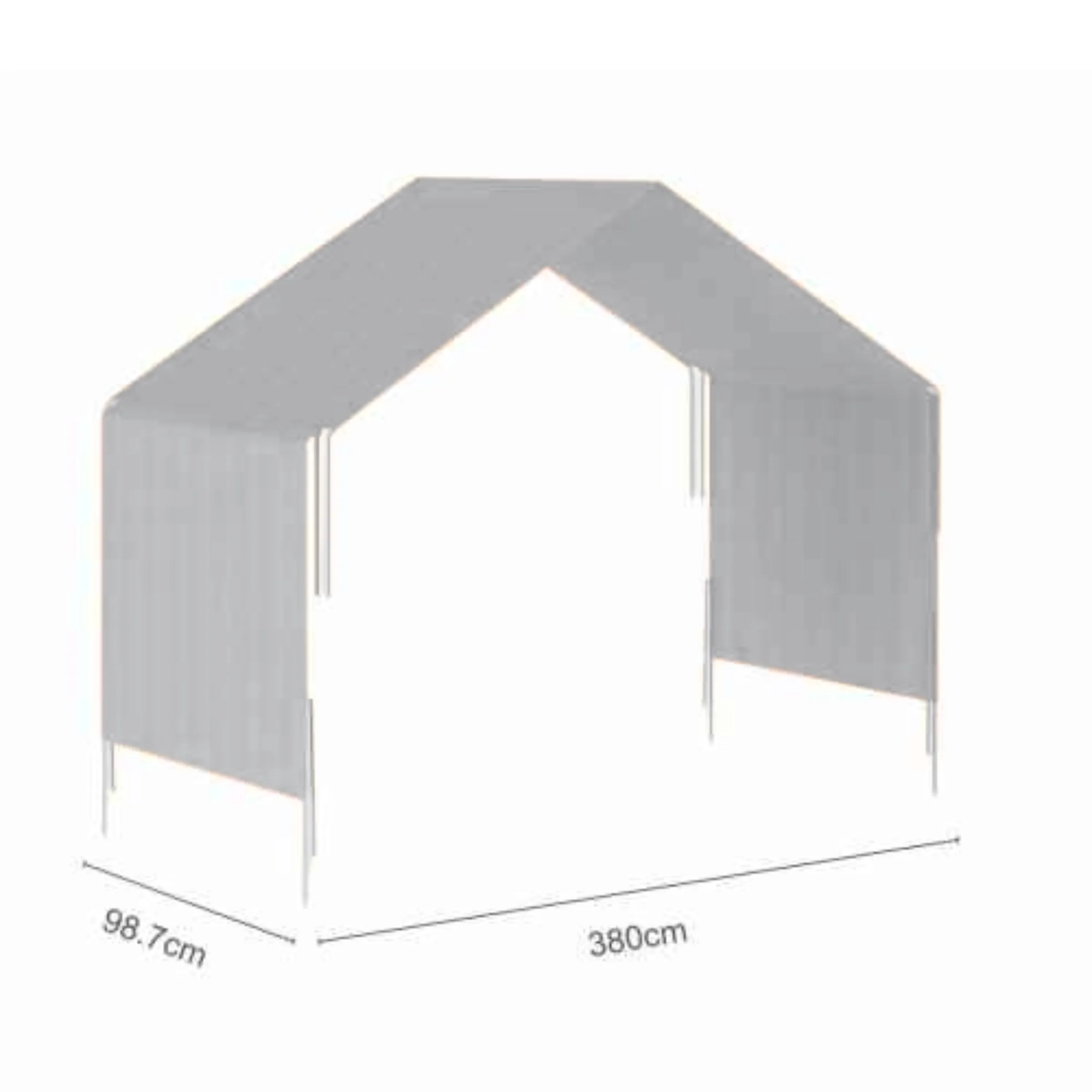 Boori Forest Kids Teepee Single Loft Tent Canopy, Blueberry