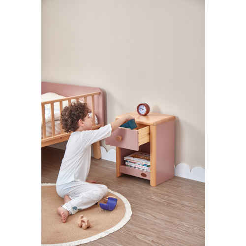 Boori Avalon Kids Bedside Table, Cherry and Almond