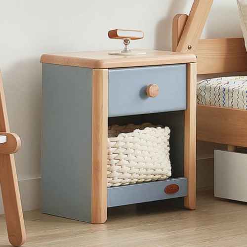 Boori Avalon Kids Bedside Table, Blueberry and Almond