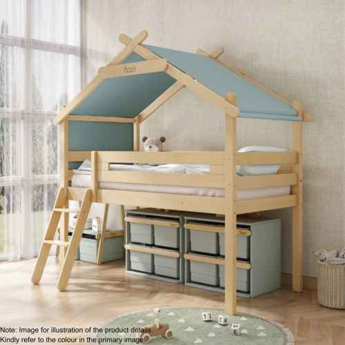 Boori Forest Kids Teepee Single Loft Bed with Tent Canopy