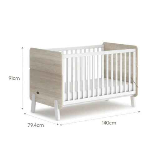 Boori Natty Baby Cot with Spring Mattress