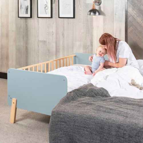 Boori Natty Kids Bedside Bed, Blueberry and Almond