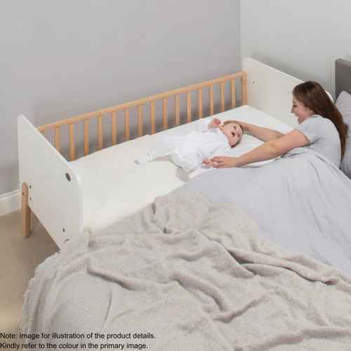 Boori Natty Kids Bedside Bed, Blueberry and Almond