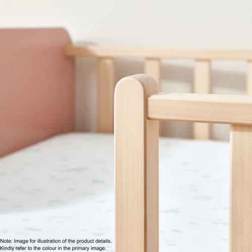 Boori Natty Kids Bedside Bed, Blueberry and Almond