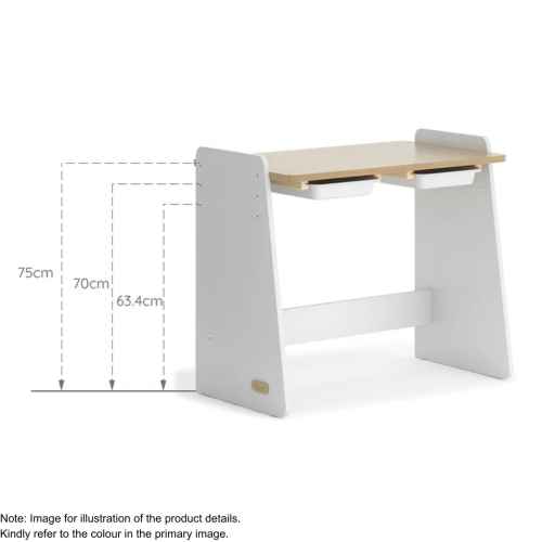 Boori Natty Kids Desk, Blueberry and Almond