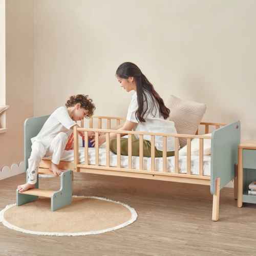 Boori Natty Kids Bedside Bed with Step Stool