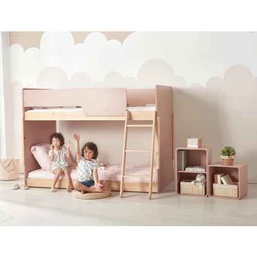 Boori Neat Kids Single Bunk Bed, Cherry and Almond