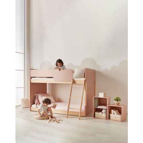 Boori Neat Kids Single Bunk Bed, Cherry and Almond