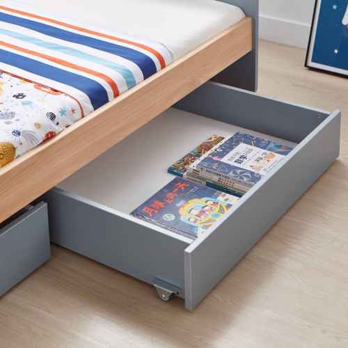 Boori Neat Kids Under Bed Storage Drawer 2 Pack, Blueberry