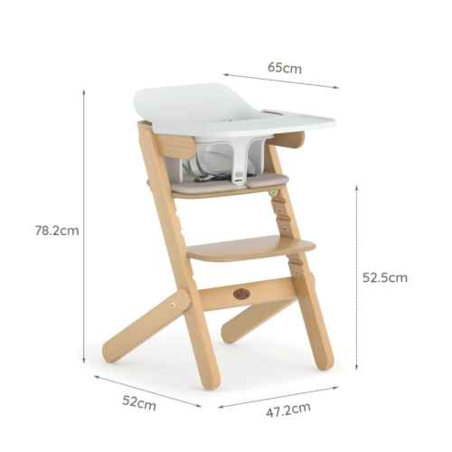 Boori Neat Kids High Chair V22 with Insert, Barley and Beech