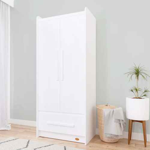 Boori Neat Kids 2 Door Wardrobe, Barley White