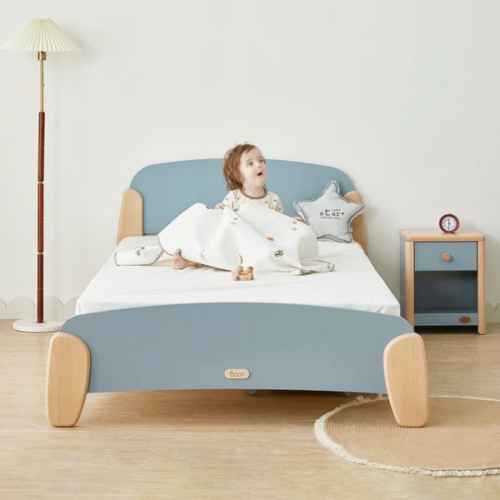 Boori Sunshine Kids King Single Bed Frame, Blueberry and Almond