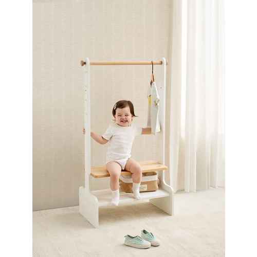 Boori Tidy Kids Clothing Rack, Barley and Almond