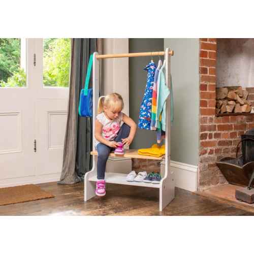 Boori Tidy Kids Clothing Rack, Barley and Almond