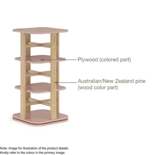 Boori Tidy Kids Rotating Bookshelf V22, Blueberry and Almond