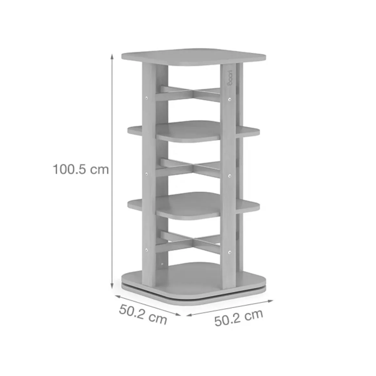 Boori Tidy Kids Rotating Bookshelf V22, Blueberry and Almond