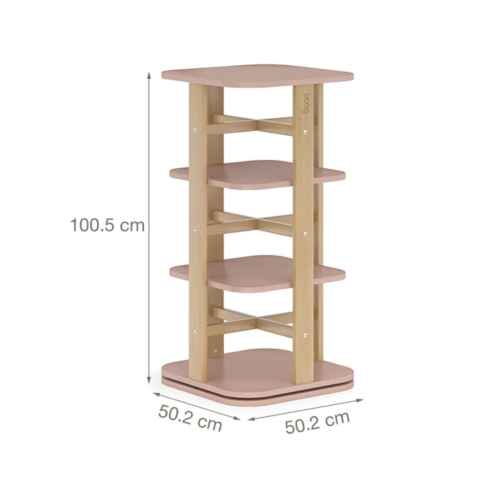 Boori Tidy Kids Rotating Bookshelf V22, Cherry and Almond