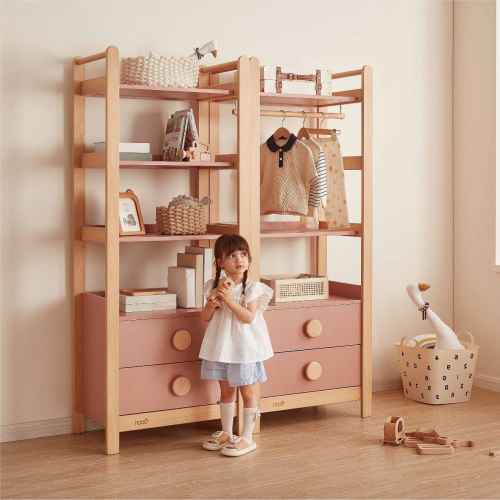 Boori Tidy Kids Storage Bookcase, Cherry and Almond