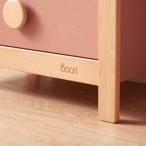 Boori Tidy Kids Storage Bookcase, Cherry and Almond