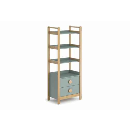 Boori Tidy Kids Storage Bookcase, Blueberry and Almond