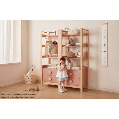 Boori Tidy Kids Storage Bookcase, Blueberry and Almond