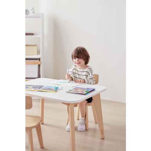 Boori Tidy Kids Table V23 With Two Chairs Package, Barley and Almond