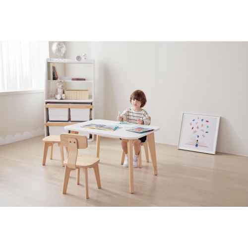 Boori Tidy Kids Table V23 With Two Chairs Package, Barley and Almond