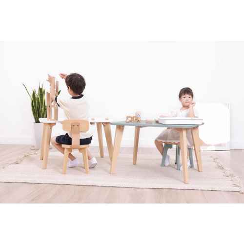 Boori Tidy Kids Table V23 With Two Chairs Package, Blueberry and Almond