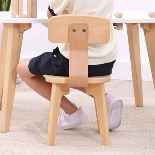 Boori Tidy Kids Table V23 With Two Chairs Package, Cherry and Almond