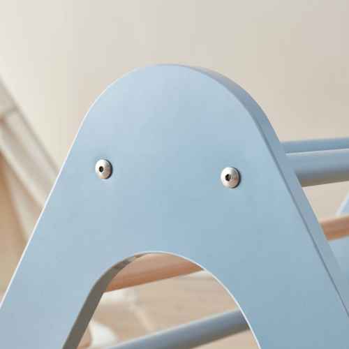 Boori Tidy Kids Climbing Triangle & Ramp 2 Piece Set, Blueberry and Almond