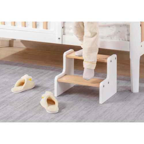 Boori Tidy Kids Foot Step Stool, Barley and Almond