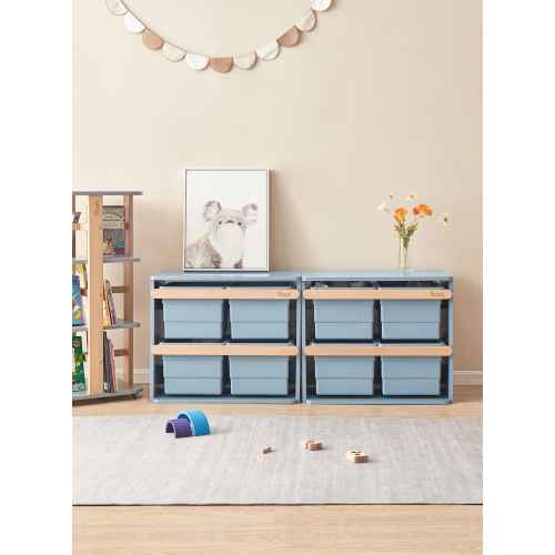 Boori Tidy Kids Toy Cabinet, Blueberry and Almond