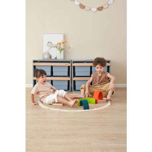 Boori Tidy Kids Toy Cabinet, Blueberry and Almond