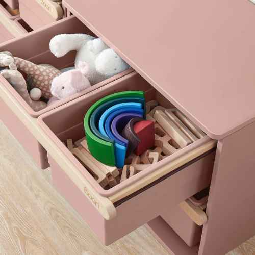 Boori Tidy Kids Toy Cabinet Shelf, Cherry and Almond