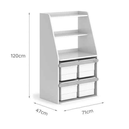 Boori Tidy Kids Toy Cabinet Shelf, Barley and Almond, Part 1