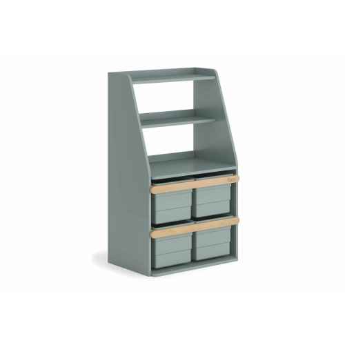 Boori Tidy Kids Toy Cabinet Shelf, Blueberry and Almond