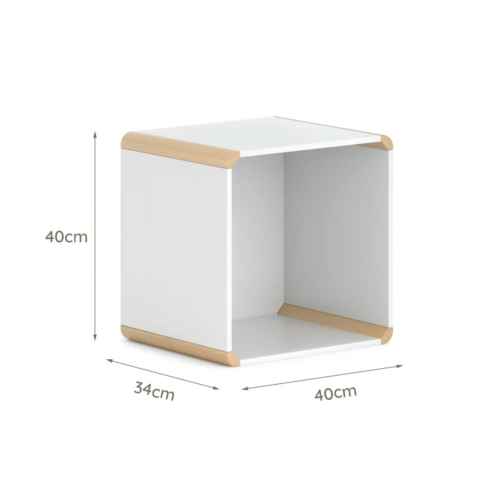 Boori Tidy Kids Square Modular Box, Barley and Almond