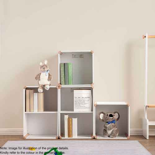 Boori Tidy Kids Square Modular Box, Barley White