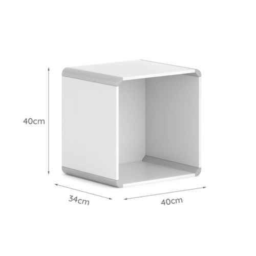 Boori Tidy Kids Square Modular Box, Barley White