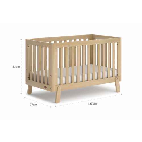 Boori Turin Kids Cot, Almond