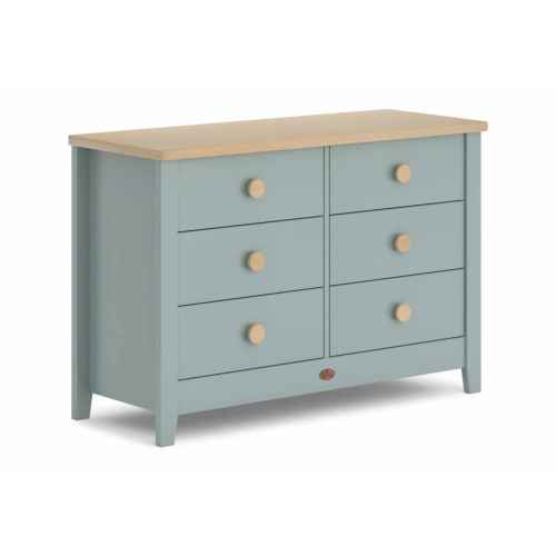 Boori Universal Kids 6 Drawer Chest V23, Blueberry and Almond