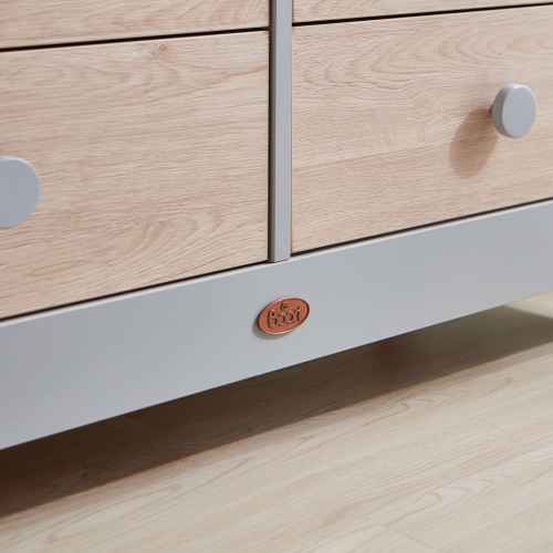 Boori Universal Kids 6 Drawer Chest V23, Pebble and Oak
